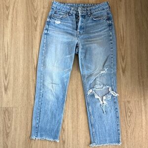 Distressed Light Blue Women's Jeans